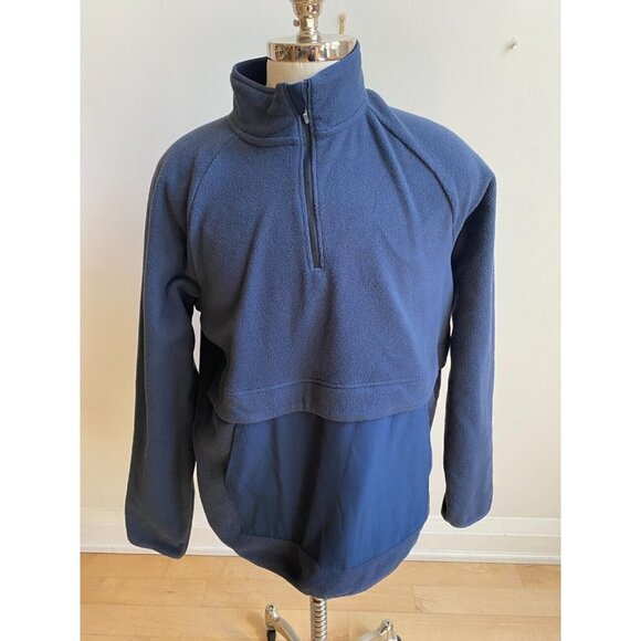 ZELLA BNWOT "Open Range" Half Zip Fleece Pullover Navy Blue Sweater Large New. - Picture 2 of 8